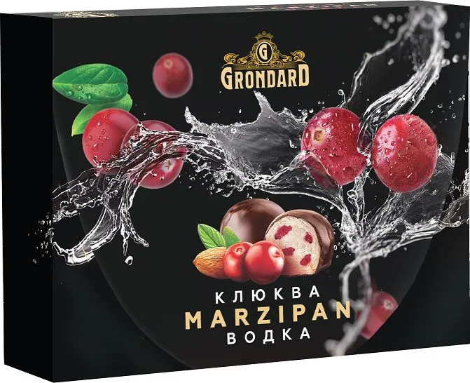  TM Grondard       (10186) Конфеты глазированные Марципановые Клюква и Водка, 98г  в Стрежевом