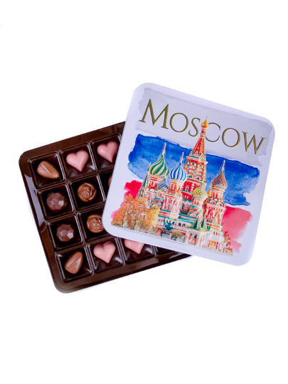  TM LORD Конфеты шоколадны MOSCOW(металлическая коробка)195г) в Стрежевом