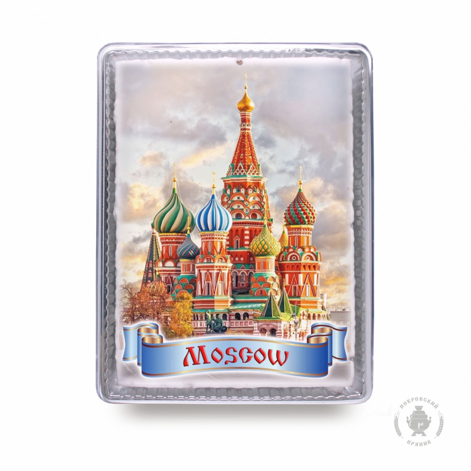  Пряник 600г MOSCOW с фотопечатью (в подарочной пластиковой упаковке)  в Стрежевом