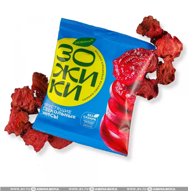 №1 Зожики Свекольные чипсы, 25г  в Стрежевом