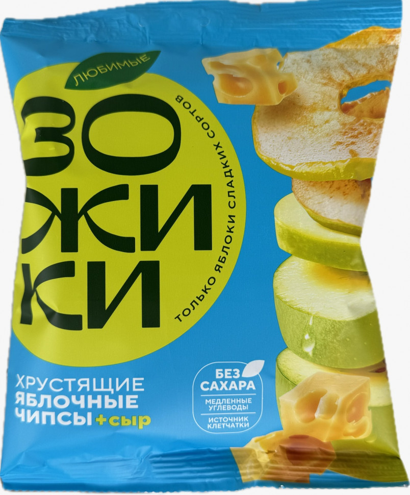  Зожики Яблочные чипсы с сыром, 25г  в Стрежевом