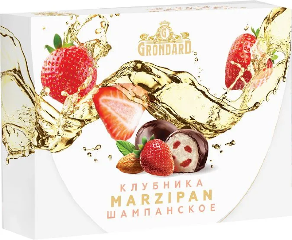 №1 TM Grondard       (10185) Конфеты глазированные Марципановые Клубника и Шампанское, 98г в Стрежевом